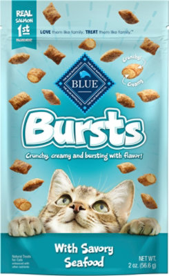 Blue Buffalo Bursts Filled Cat Treats Seafood - 2.08 OZ - Image 2