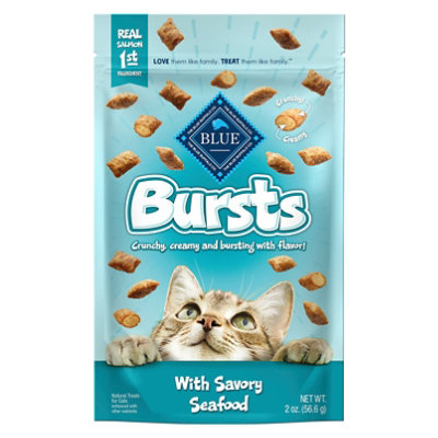 Blue Buffalo Bursts Filled Cat Treats Seafood - 2.08 OZ - Image 1