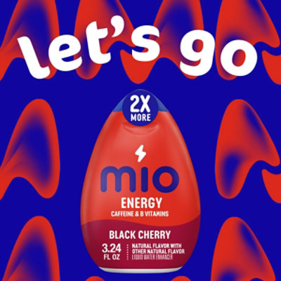 mio Energy Black Cherry Naturally Flavored with other natural flavor Liquid Water Enhancer - 3.24 Fl. Oz. - Image 4