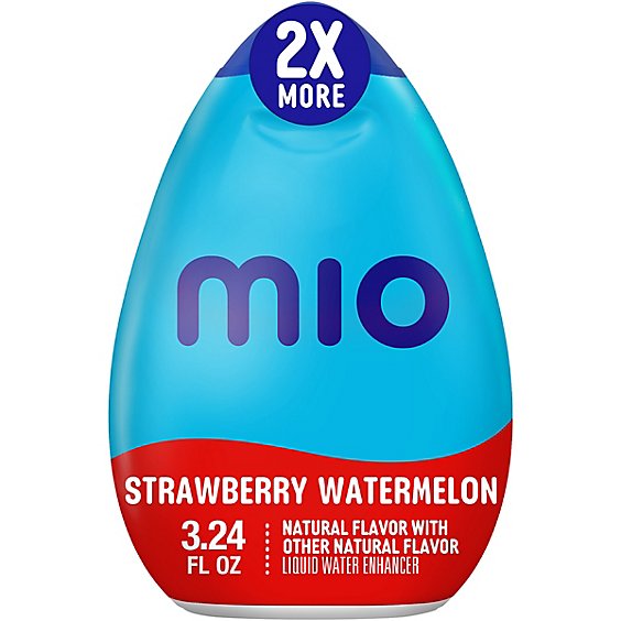 MiO Strawberry Watermelon Liquid Water Enhancer with 2x More Bottle - 3.24 Fl. Oz.