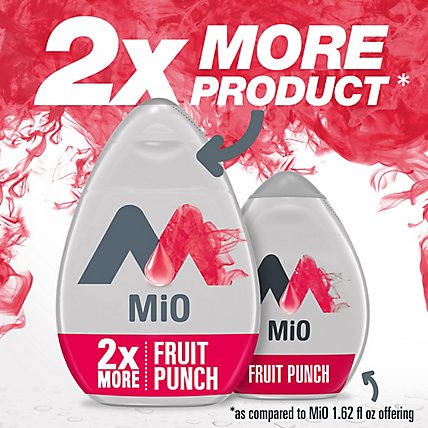 MiO Fruit Punch Liquid Water Enhancer Drink Mix with 2x More Bottle - 3.24 Fl. Oz. - Image 5