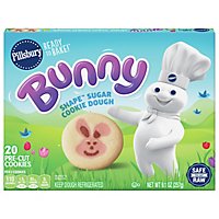 Pillsbury Ready To Bake Bunny Shape Sugar Cookie Dough 20 Count - 9.1 OZ - Image 2