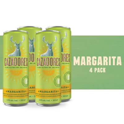 Cazadores Ready to Drink Gluten Free Cocktail Margarita Multipack - 4-355 Ml - Image 1