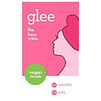 Glee The Body Wax Hair Removal Wax Strips for Women Raspberry Scent - 24 Count - Image 1