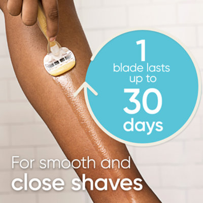 Gillette Venus ComfortGlide Plus Olay Coconut Womens Razor Blade Refills - 4 Count - Image 4