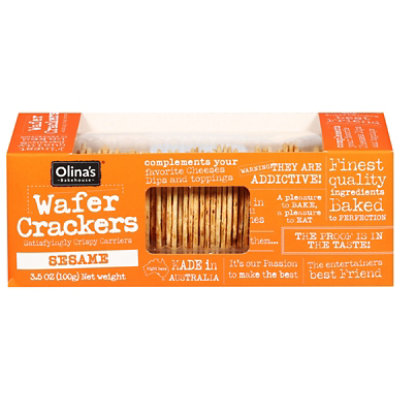 Olinas Bakehouse Crackers Wafer Sesame - 3.5 OZ - Image 3