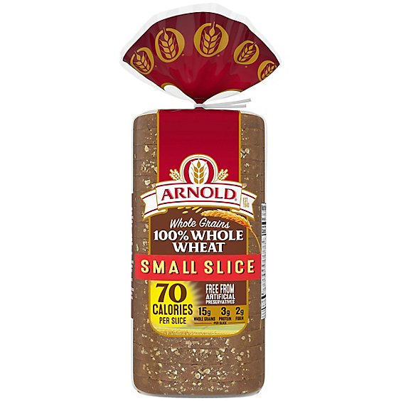 Arnold Whole Grains 100% Whole Wheat Round Top Bread - 18 Oz