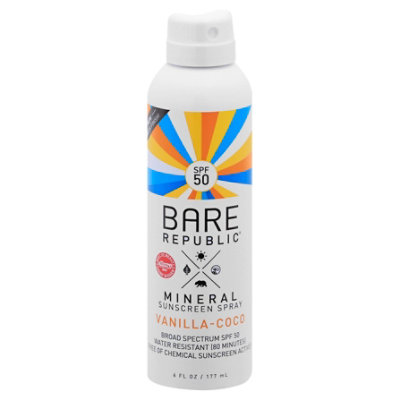 Bare Republic Mineral Spray Vanilla Coco Spf 50 - 6 OZ - Image 3