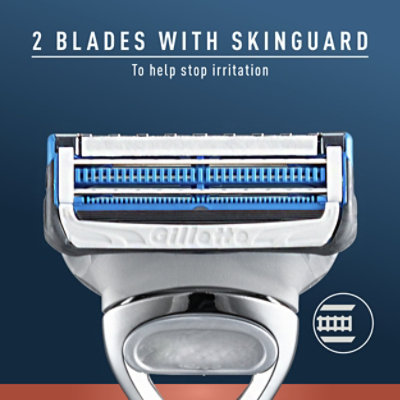King C. Gillette Neck Razor Handle Plus 2 Blade Refills - Each - Image 9