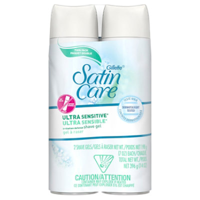 Gillette Satin Care Ultra Sensitive Shave Gel Twin Pack - 14 Oz - Image 8