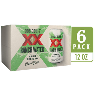 Dos Equis Ranch Water Classic Lime Hard Seltzer Cans - 6-12 Fl. Oz. - Image 1