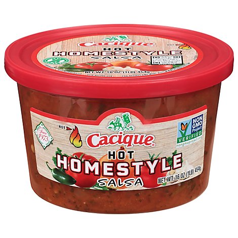 Cacique Homestyle Salsa Hot - 16 OZ