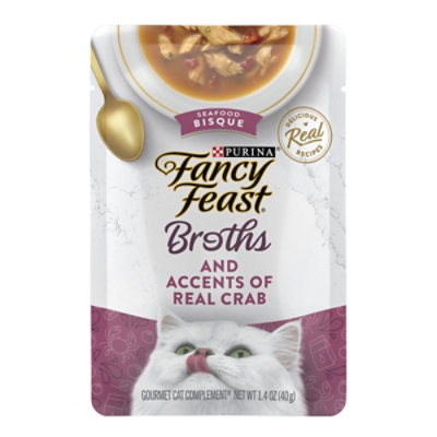 Purina Fancy Feast Broths Crab Bisque Cat Food - 1.4 OZ