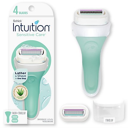 Schick Intuition Sensitive Care Womens Razor With 1 Razor Handle and 2 Refills - Each - Image 1