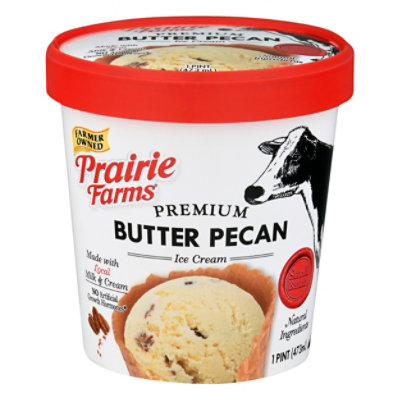 Prairie Farms Small Batch Butter Pecan Ice Cream Pint 16 Oz Safeway 8406