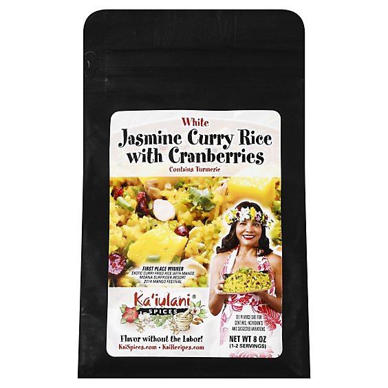 Kaiulani Spices Jasmine Curry Rice With Cranberries - 8 Oz