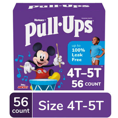 Pull-Ups Potty Training Underwear for Boys Size 4T to 5T - 56 Count - Image 2