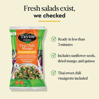 Taylor Farms Thai Chili Mango Chopped Salad Kit Bag - 11.25 Oz - Image 6