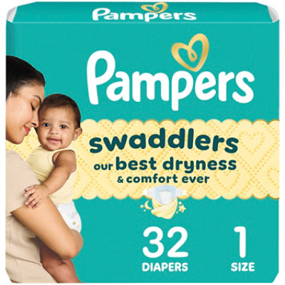Pampers Swaddlers Size 1 Diapers - 32 Count