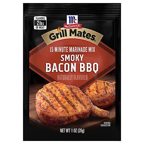 McCormick Grill Mates Smoky Bacon BBQ Marinade Mix - 1 Oz
