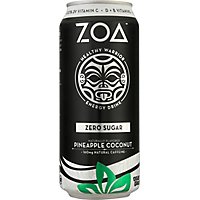 Zoa Energy Drink Pineapple Coconut Zero Sugar - 16 FZ - Image 2
