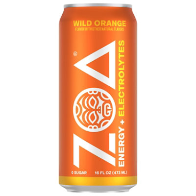 Zoa Energy Drink Wild Orange Zero Sugar - 16 OZ - andronicos