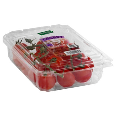 Signature Select/Farms Cherry No 9 On The Vine Snacking Tomatoes - 12 Oz - Image 1