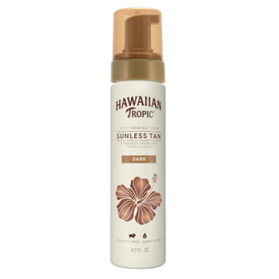  Hawaiian Tropic Sunless Tan Self Tanning Foam Dark - 6.7 Fl. Oz. 