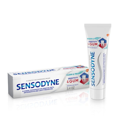 Sensodyne Sensitivity & Gum Clean & Fresh Toothpaste - 3.4 OZ - Image 1