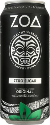 Zoa Energy Drink, Original Zero Sugar - 16 FZ - Image 2