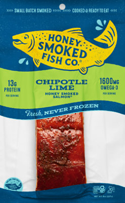 Salmon Chipotle Lime Honey Smoked - 8 OZ - Image 1