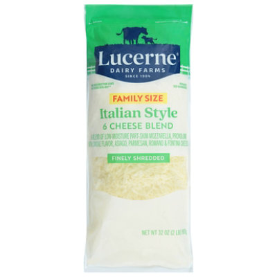 Lucerne Cheese Italian Blend Shredded Family Size - 32 Oz