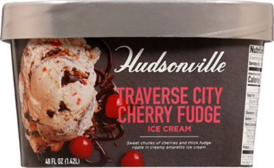 Hudsonville Super Traverse City Cherry Fudge Cream - 48 Oz - Image 6