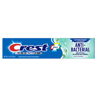 Crest Premium Plus Toothpaste Anti Bacterial - 7 Oz - Image 2