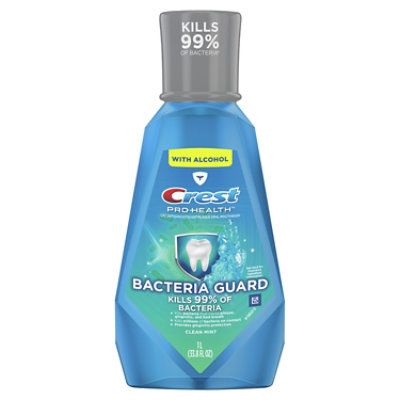 Crest Pro-Health Mouthwash Bacteria Guard Clean Mint - 33.8 Fl. Oz. - Image 1