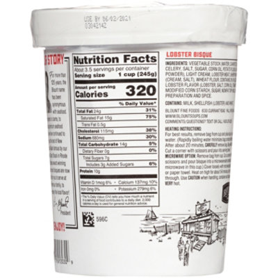 Blount Clam Shack Lobster Bisque Soup - 30 Oz - Image 6