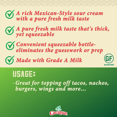 Cacique Squeeze Cream Original - 12 OZ - Image 3