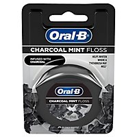 Oral-B Floss Charcoal Infused Mint 54.6 Yard - Each - Image 1