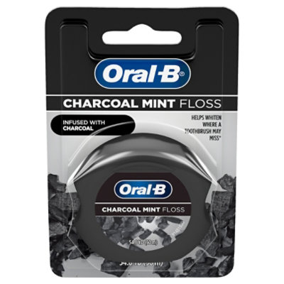 Oral-B Floss Charcoal Infused Mint 54.6 Yard - Each
