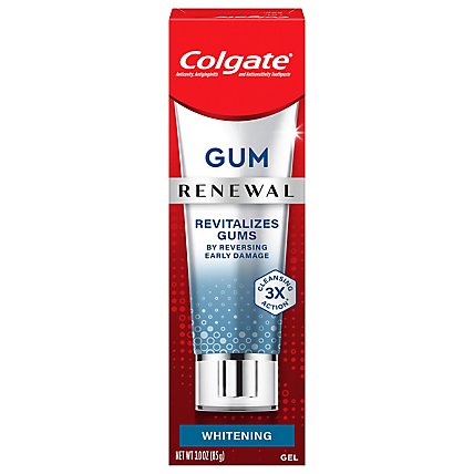 Colgate Renewal Gum Toothpaste Whitening Restoration Cool Mint Gel Formula - 3 Oz - Image 2
