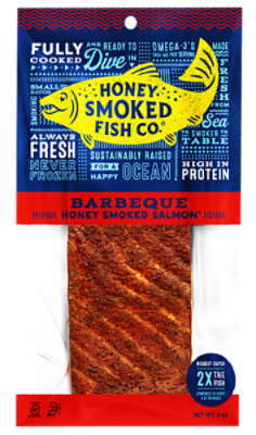 Salmon Barbeque Honey Smoked 8oz - 8 OZ - Image 1