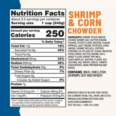 Blount Clam Shack Shrimp & Roasted Corn Chowder Soup - 30 Oz - Image 3