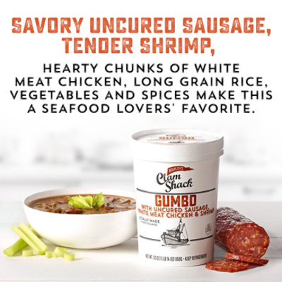 Blount Clam Shack Uncured Sausage, Chicken, And Shrimp Gumbo - 30 OZ - Image 1