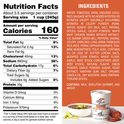 Blount Clam Shack Uncured Sausage, Chicken, And Shrimp Gumbo - 30 OZ - Image 3