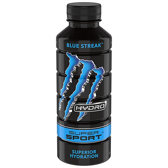 Monster Energy Hydro Super Sport Blue Streak Energy + Water - 20 Fl. Oz.