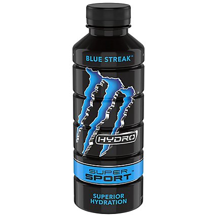 Monster Energy Hydro Super Sport Blue Streak Energy + Water - 20 Fl. Oz. - Image 1