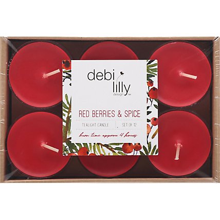 Debi Lilly Red Berries & Spice Tealights - EA - Image 2