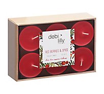 Debi Lilly Red Berries & Spice Tealights - EA