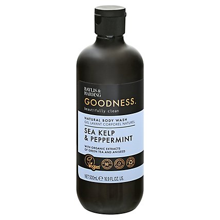 Goodness Body Wash Natural Sea Kelp & Peppermint - 16.9 Fl. Oz. - Image 3