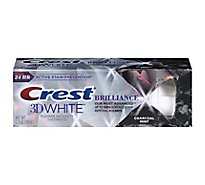 Crest 3D White Toothpaste Fluoride Anticavity Brilliance Charcoal Mint - 3.9 Oz